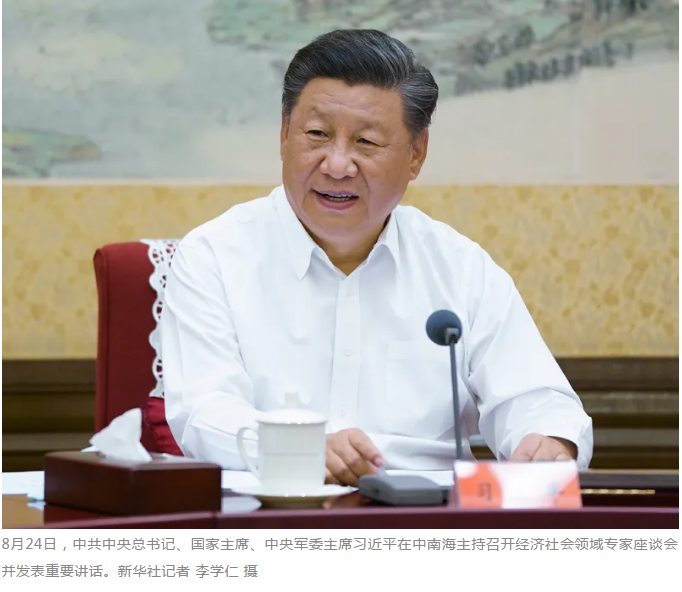 习近平主持召开经济社会领域专家座谈会并发表重要讲话