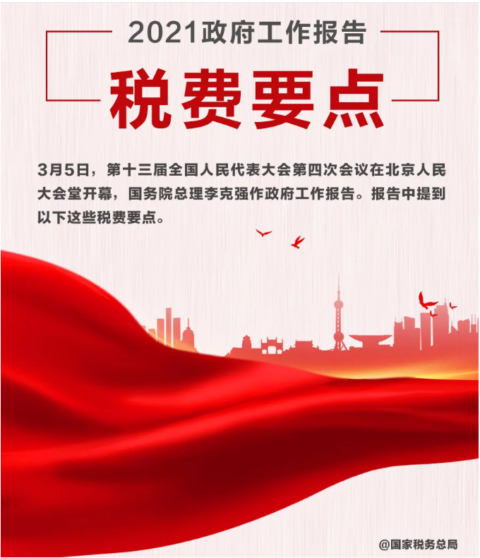 @纳税人缴费人：政府工作报告中的这些税费好消息请查收！