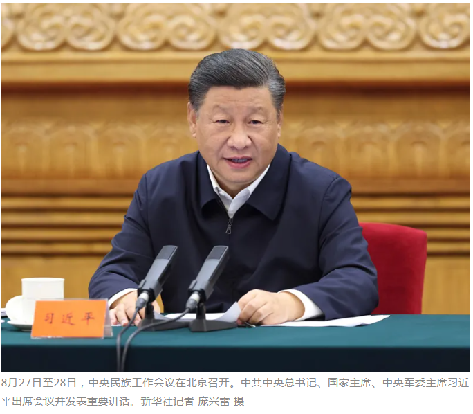 习近平:以铸牢中华民族共同体意识为主线 推动新时代党的民族工作高质量发展