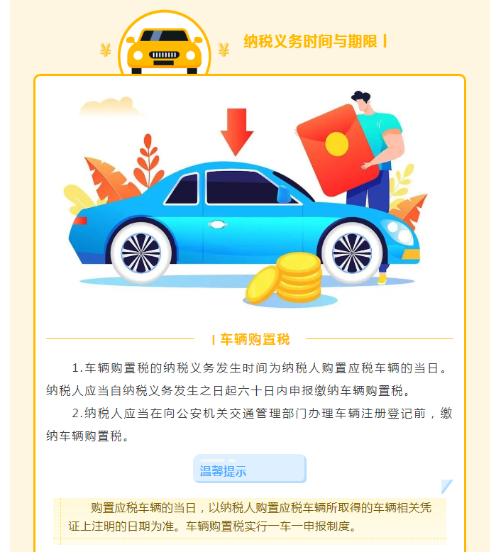 车辆购置税和车船税还是傻傻分不清？